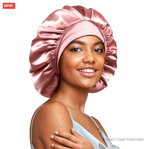 Mulberry Silk Sleep Bonnet Large Double Layer Hair Care Wrap Adjustable main image 3